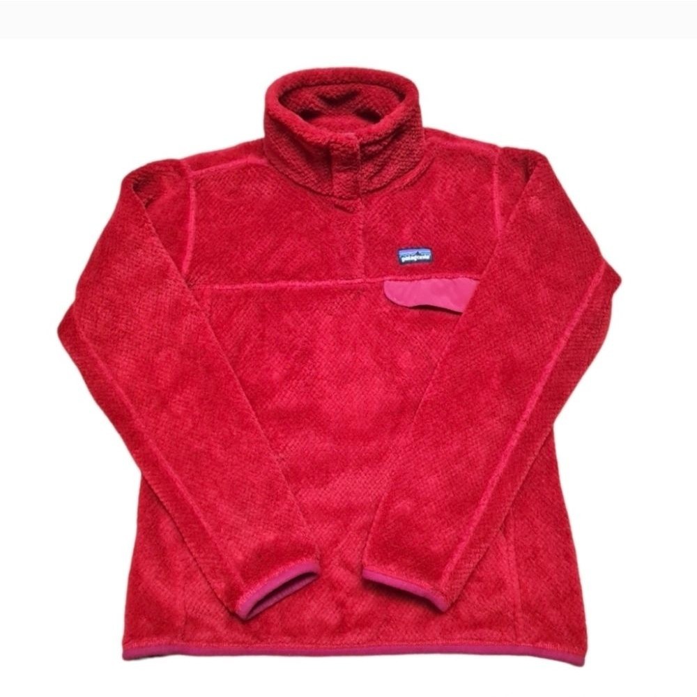 Patagonia Re-Tool Snap-T Pullover Fleece Jacket Women's Color Red S